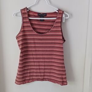 Banana Republic earth toned striped tank too. Sz L